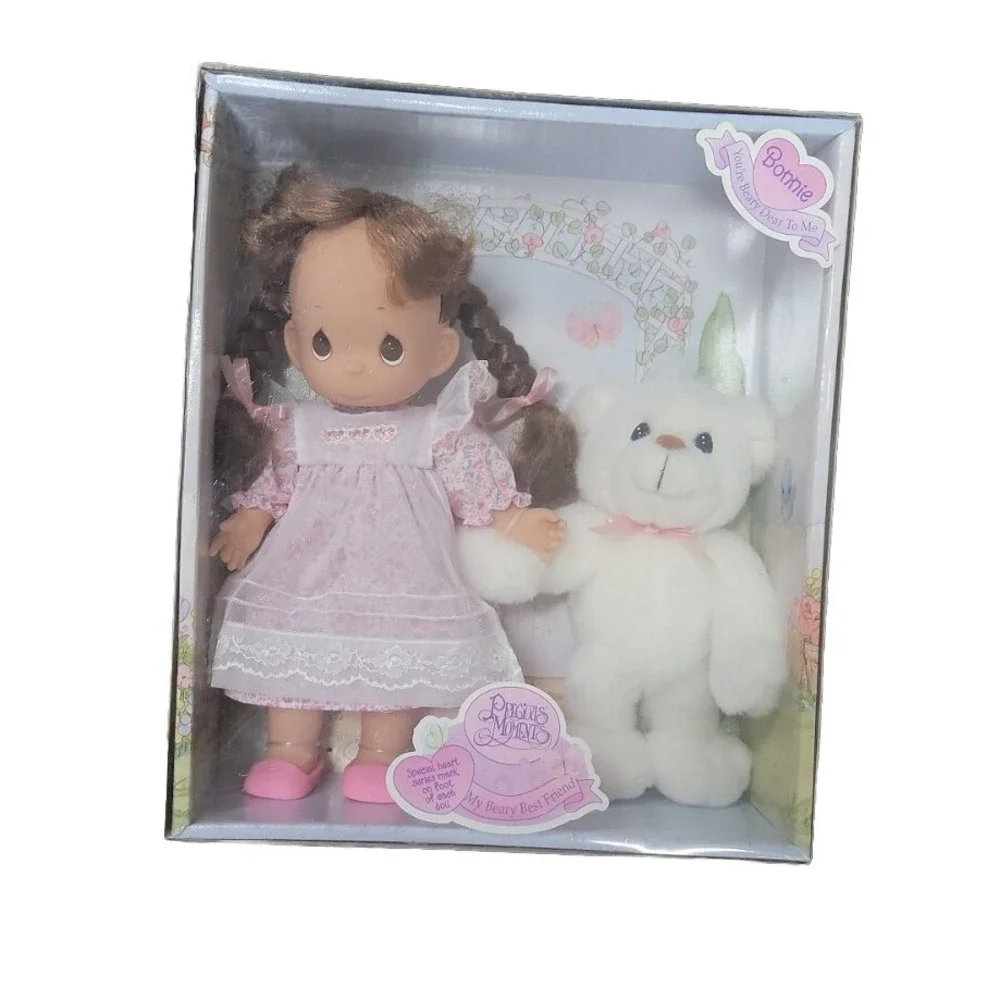 Vintage Precious Moments Bonnie Special Star Doll 1998 # 11000 Teddy Bear Pink